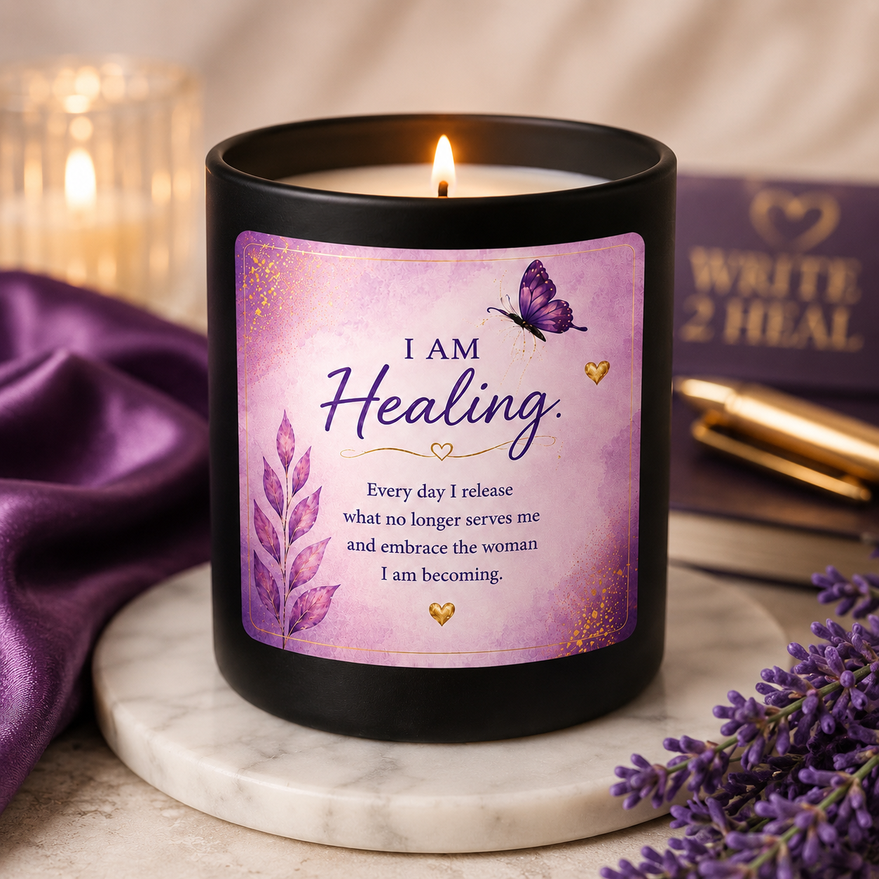 Write 2 Heal Healing Candle